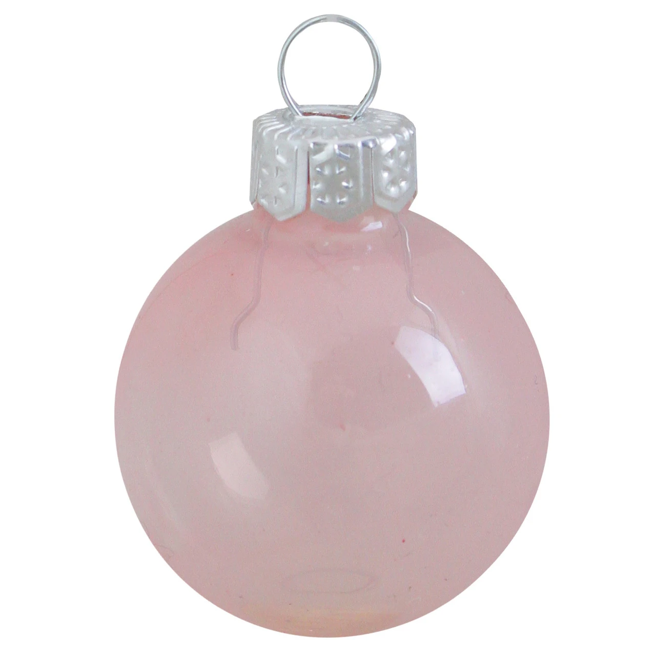 40ct Pink Clear Glass Christmas Ball Ornaments 1.25" (30mm) 1 40ct Pink Clear Glass Christmas Ball Ornaments 1.25" (30mm)