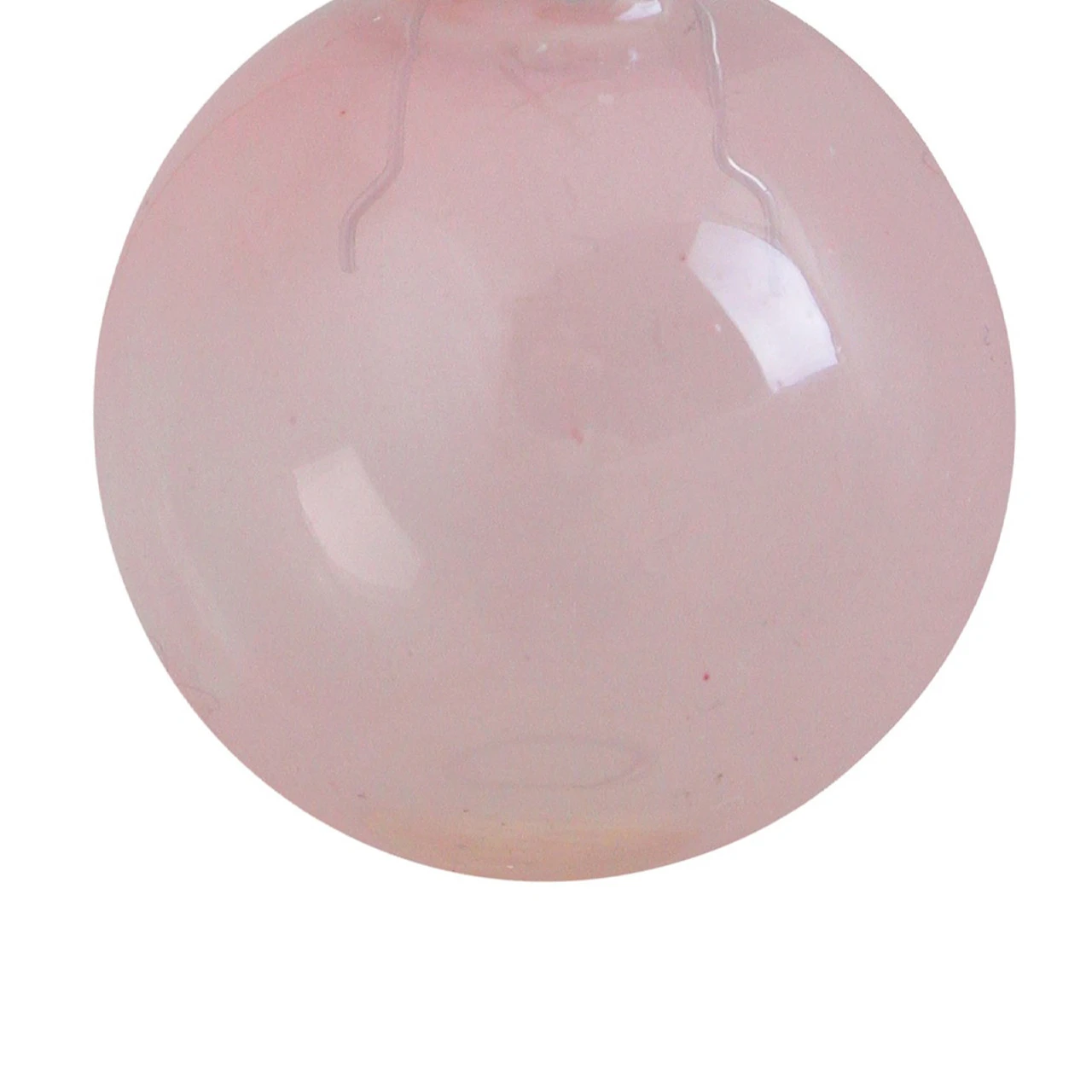28ct Pink Clear Glass Christmas Ball Ornaments 2" (50mm) 2 28ct Pink Clear Glass Christmas Ball Ornaments 2" (50mm) - Image 2