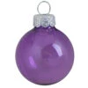 40ct Soft Lavender Clear Glass Ball Christmas Ornaments 1.25" (30mm)