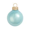 40ct Pearl Baby Blue Ball Christmas Ornaments 1.25" (30mm)