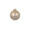 8ct Champagne Gold Glass Pearl Christmas Ball Ornaments 3.25" (80mm)