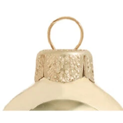 40ct Champagne Gold Shiny Glass Christmas Ball Ornaments 1.5" (40mm) -Best Christmas Store dwhi 27761 03 38330.1667685129