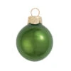 8ct Pearl Green Glass Ball Christmas Ornaments 3.25" (80mm)