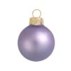 12ct Lavender Purple Matte Glass Christmas Ball Ornaments 2.75" (70mm)