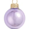 28ct Purple And Gold Pearl Glass Christmas Ball Ornaments 2" (50mm)