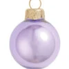 12ct Lavender Purple And Gold Shiny Glass Christmas Ball Ornaments 2.75" (70mm)