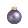12ct Lilac Purple Matte Glass Christmas Ball Ornaments 2.75" (70mm)