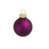 40ct Plum Purple Matte Glass Christmas Ball Ornaments 1.25" (30mm)