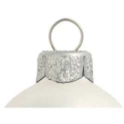 40ct Silver Matte Glass Ball Christmas Ornaments 1.5" (40mm) -Best Christmas Store dwhi 28431 03 03009.1667661062