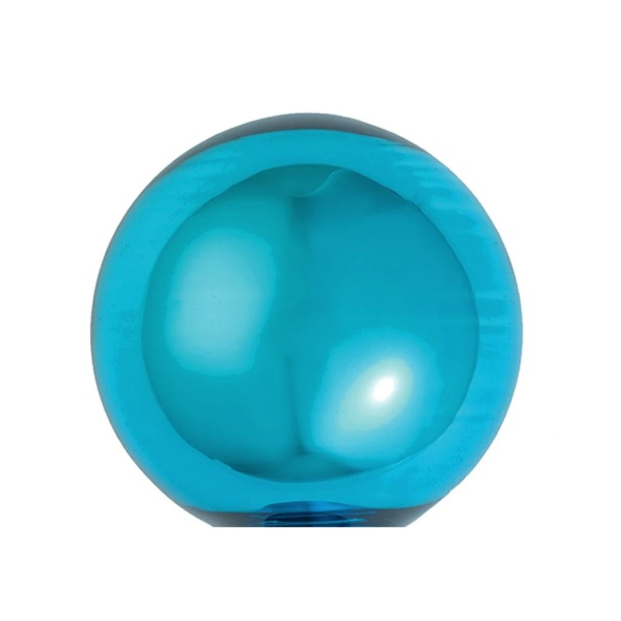 12ct Turquoise Blue And Gold Shiny Glass Christmas Ball Ornaments 2.75" (70mm) 2 12ct Turquoise Blue And Gold Shiny Glass Christmas Ball Ornaments 2.75" (70mm) - Image 2