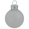 40ct Clear Frost Glass Christmas Ball Ornaments 1.25" (30mm)