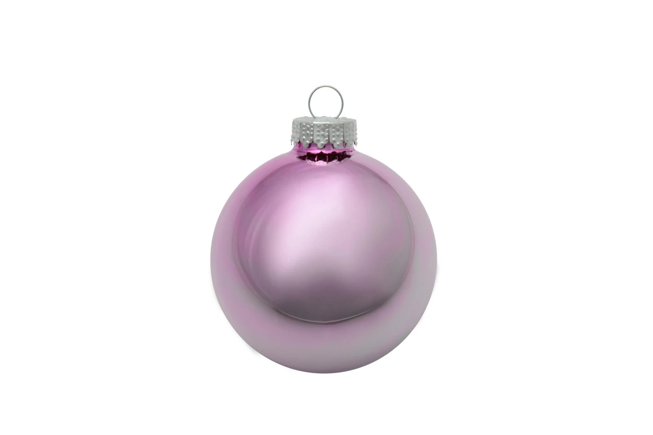 12ct Baby Pink Shiny Finish Christmas Ball Ornaments 2.75" (70mm) 1 12ct Baby Pink Shiny Finish Christmas Ball Ornaments 2.75" (70mm)