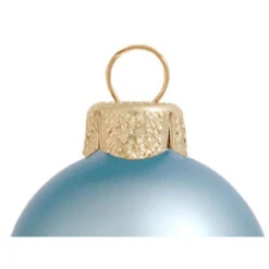 12ct Sky Blue Matte Glass Christmas Ball Ornaments 2.75" (70mm) -Best Christmas Store dwhi 28853 03 65605.1667656031