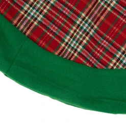 24" Green And Red Tartan Christmas Tree Skirt -Best Christmas Store dyno 2243647 2 1 01368.1667570097