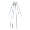 6 White LED Dripping Icicle Snowfall Christmas Light Tubes - 21 Ft Clear Wire
