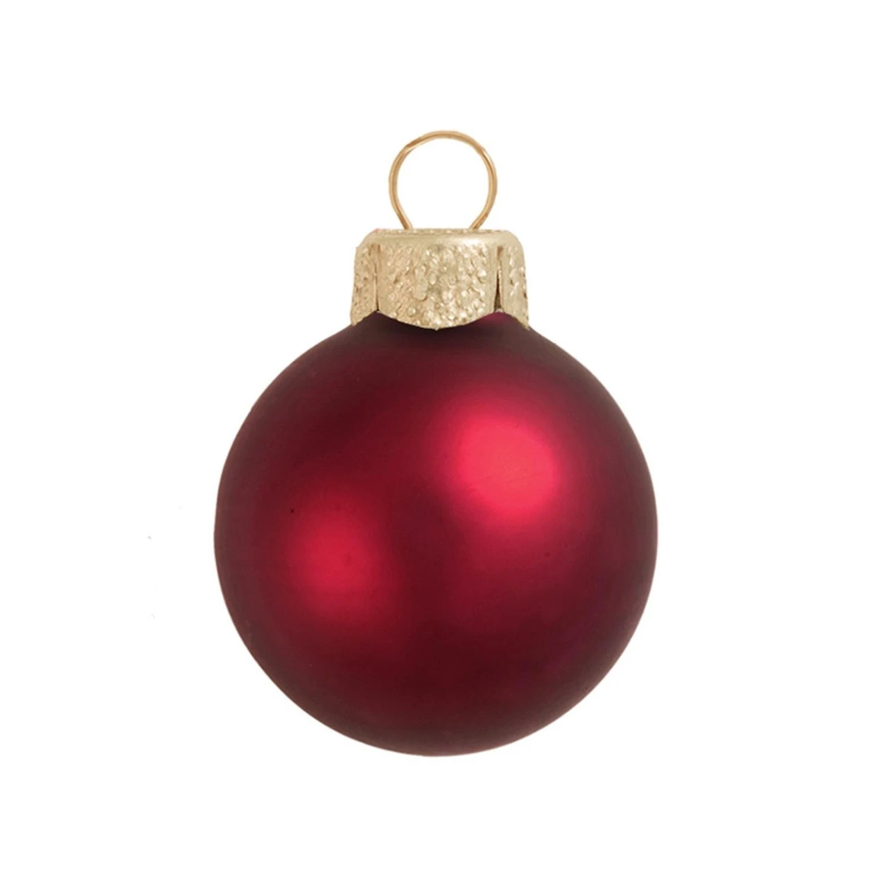 6ct Bordeaux Red And Gold Matte Glass Christmas Ball Ornaments 4" (100mm) 1 6ct Bordeaux Red And Gold Matte Glass Christmas Ball Ornaments 4" (100mm)