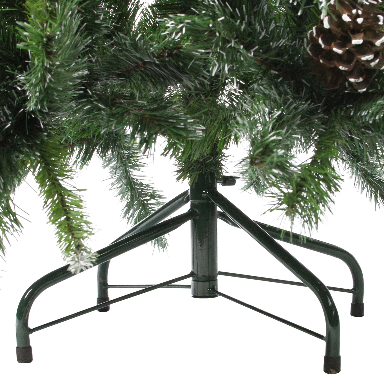 4' Snowy Delta Pine With Pine Cones Full Artificial Christmas Tree - Unlit 5 4' Snowy Delta Pine With Pine Cones Full Artificial Christmas Tree - Unlit - Image 5