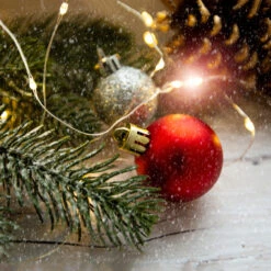 100 Warm White LED Micro Fairy Lights - 16.25 Ft Copper Wire -Best Christmas Store fairylights ballornament 94348.1671319094