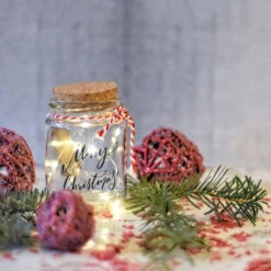 100 Warm White LED Micro Fairy Lights - 16.25 Ft Copper Wire -Best Christmas Store fairylights jar lifestyle 11065.1671319095