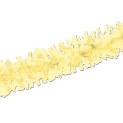 Club Pack Of 24 Soft Yellow Festive Tissue Festooning Decorations 25'