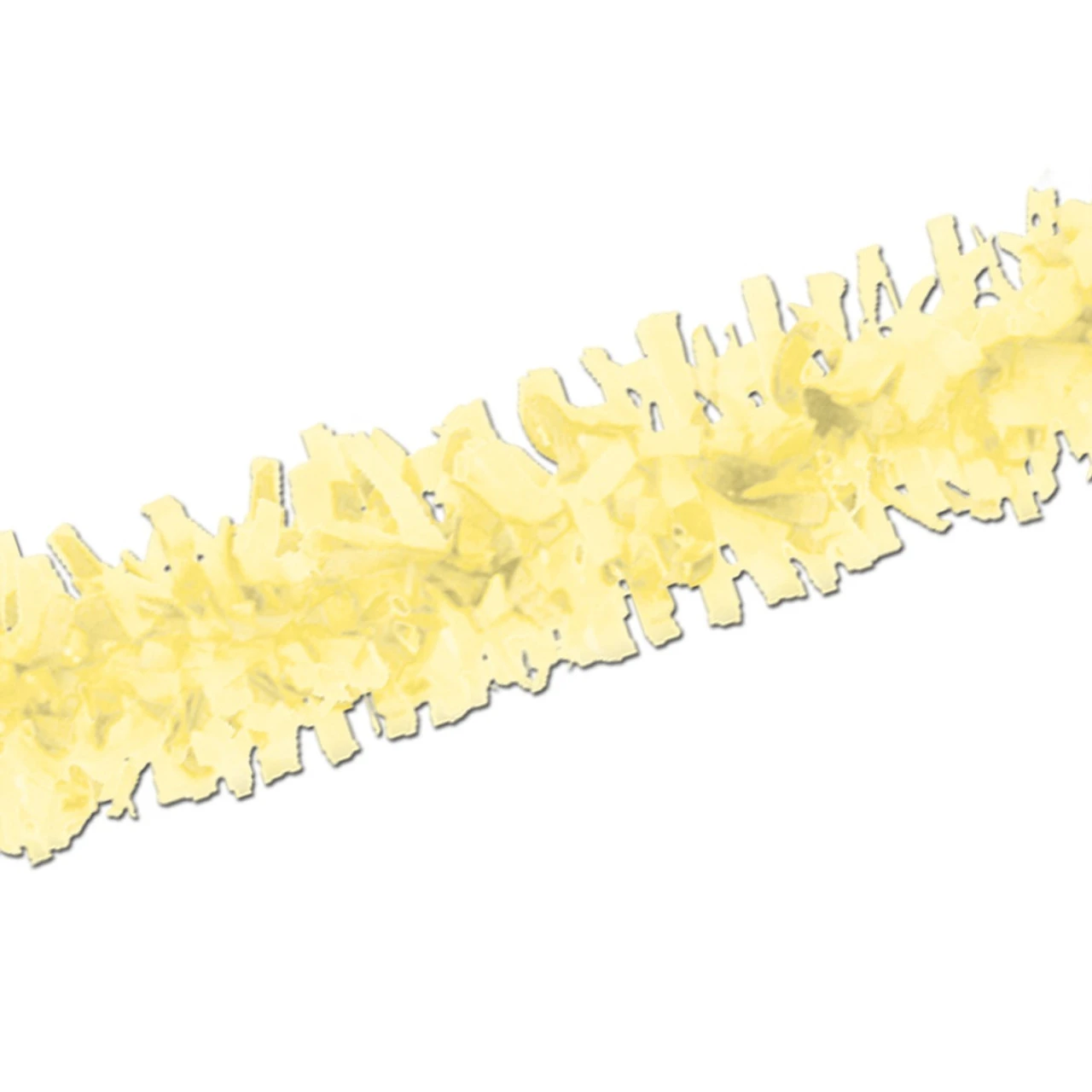 Club Pack Of 24 Soft Yellow Festive Tissue Festooning Decorations 25' 1 Club Pack Of 24 Soft Yellow Festive Tissue Festooning Decorations 25'
