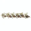 Set Of 6 Brown And Ivory Sisal Owls Christmas Ornaments, 2.25"