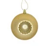 6ct Vegas Gold Shatterproof Matte Christmas Ball Ornaments 4" (100mm)
