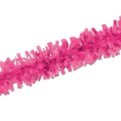 Club Pack Of 24 Bright Pink Festive Tissue Festooning Decorations 25'