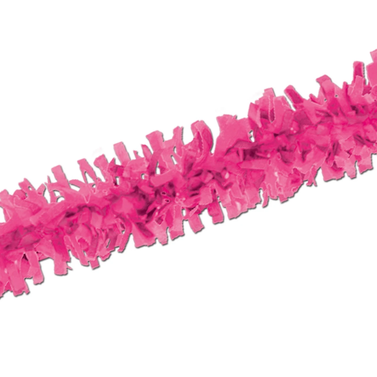 Club Pack Of 24 Bright Pink Festive Tissue Festooning Decorations 25' 1 Club Pack Of 24 Bright Pink Festive Tissue Festooning Decorations 25'