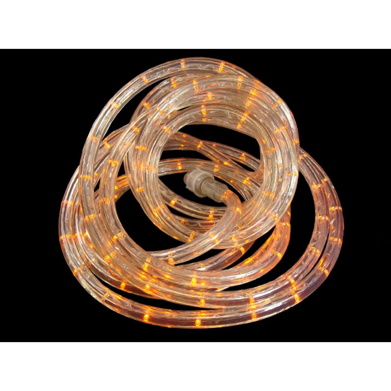 18' Orange Sunrise LED Christmas Rope Lights - Warm Clear Lights 1 18' Orange Sunrise LED Christmas Rope Lights - Warm Clear Lights