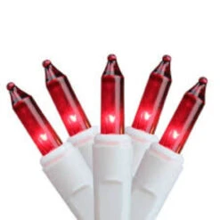 100-Count Pink Mini Icicle Christmas Lights, 4.6ft White Wire -Best Christmas Store hofert201762 27 03 71504.1667663999