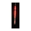 Red LED Lighted Red Dripping Icicle Tube Christmas Light - White Wire