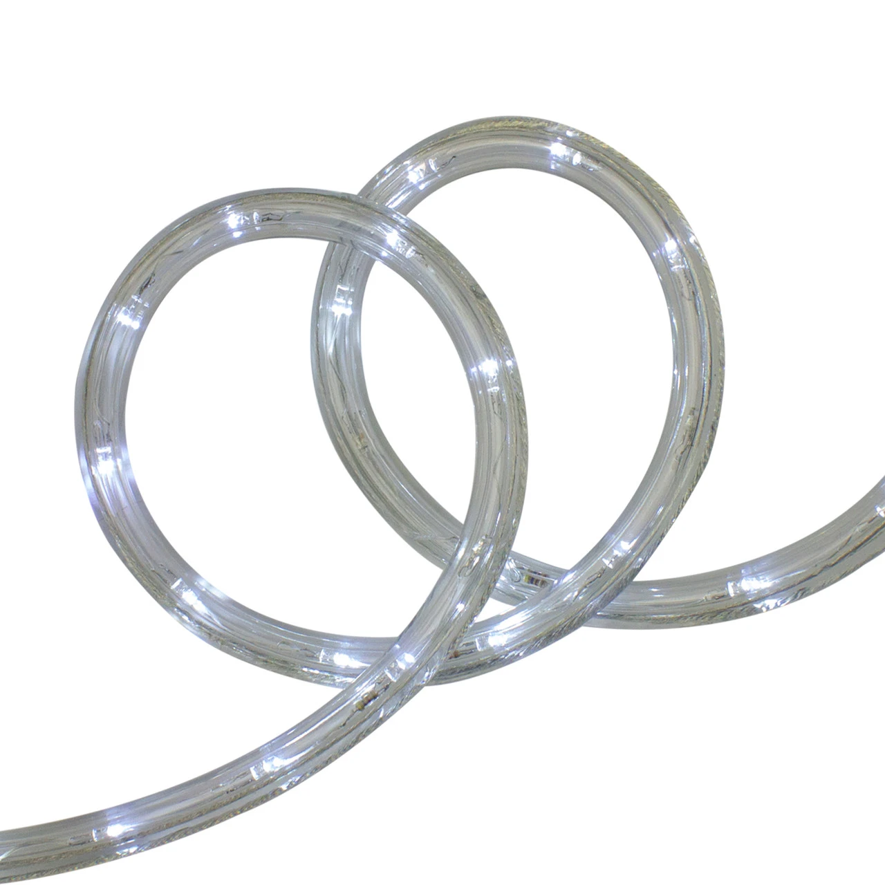 LED White Twinkle Christmas Rope Lights - 18 Ft Clear Wire 2 LED White Twinkle Christmas Rope Lights - 18 Ft Clear Wire - Image 2