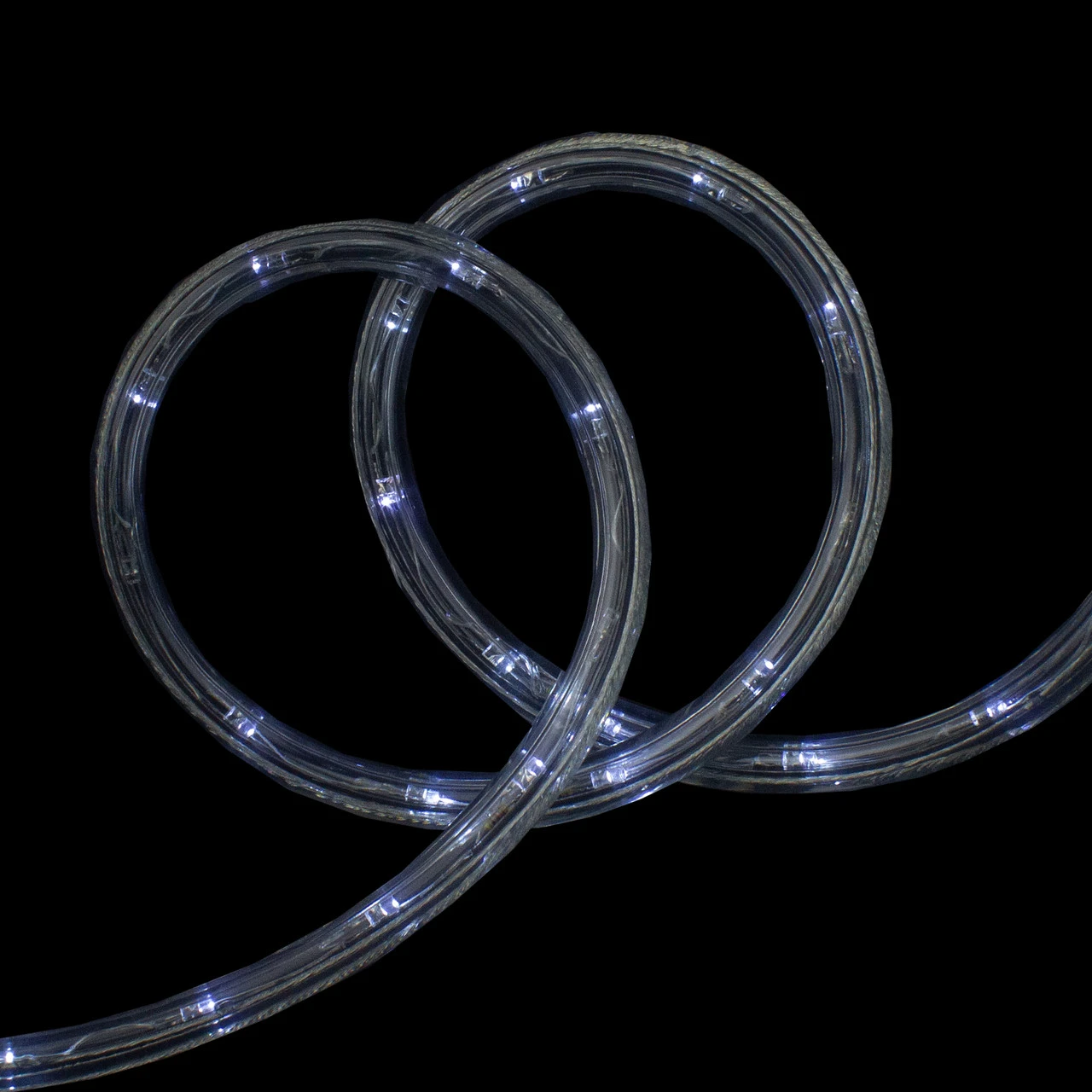 LED White Twinkle Christmas Rope Lights - 18 Ft Clear Wire 1 LED White Twinkle Christmas Rope Lights - 18 Ft Clear Wire