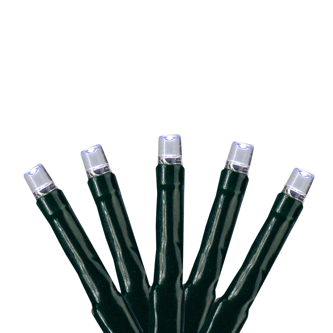 200 Pure White Cluster LED Wide Angle Christmas Lights - 20.5 Ft Green Wire 1 200 Pure White Cluster LED Wide Angle Christmas Lights - 20.5 Ft Green Wire