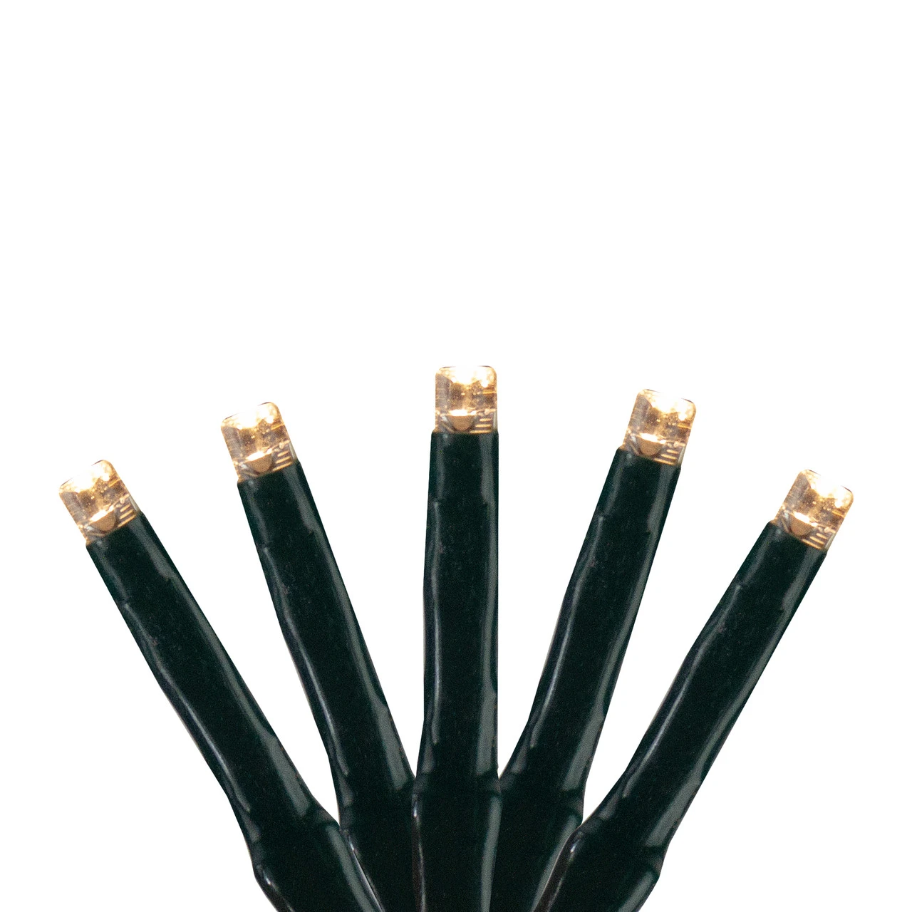 200 Warm White LED M3 Cluster Wide Angle Mini Christmas Lights - 20.5 Ft Black Wire 1 200 Warm White LED M3 Cluster Wide Angle Mini Christmas Lights - 20.5 Ft Black Wire