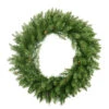 Pre-Lit Northern Pine Artificial Christmas Wreath - 24-Inch, Multi Color Lights