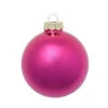 Shiny Raspberry Pink Glass Ball Christmas Ornament 7" (177mm)