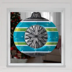 15.5" Blue And Green Lighted Christmas Ornament Window Silhouette 5 15.5" Blue And Green Lighted Christmas Ornament Window Silhouette -Best Christmas Store impact2013350 18518.1681263303