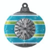 15.5" Blue And Green Lighted Christmas Ornament Window Silhouette