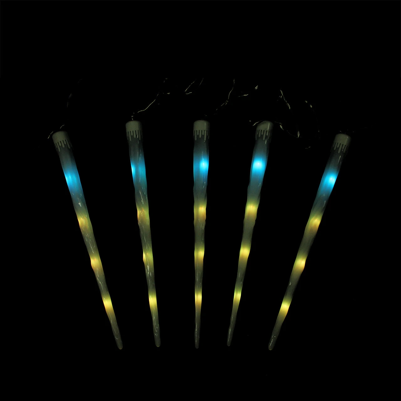 19.5" Vibrantly Colored Snowfall Christmas Light Tubes 2 19.5" Vibrantly Colored Snowfall Christmas Light Tubes - Image 2