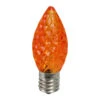 Pack Of 25 Faceted LED Orange C9 Christmas Replacement Bulbs