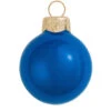 4ct Cobalt Blue Glass Pearl Christmas Ball Ornaments 4.75" (120mm)