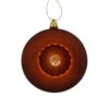 6ct Burnt Orange Shatterproof Matte Christmas Ball Ornaments 4" (100mm)