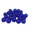 32ct Blue Shatterproof Transparent Christmas Ball Ornaments 3.25" (80mm)
