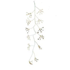 6' Pre-Lit White Bark Artificial Christmas Garland - Warm White LED Lights