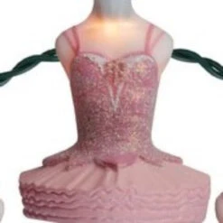 10-Count Pink Ballerina Christmas Light Set, 8.9ft Green Wire -Best Christmas Store ksa20ul4316 03 65977.1667577549