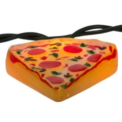 Set Of 10 Orange And Red Pizza Slice Garden Patio Christmas Lights - 10' Green Wire -Best Christmas Store ksa ul4215 5 35308.1667521637