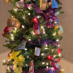 Set Of 10 Pink And Red Champagne Bottles Summer Lights -Best Christmas Store ksa ul4277 cxpic 51131.1678120038