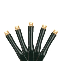 171 Warm White LED 8-Function Twinkle Christmas Lights - 17 Ft Green Wire